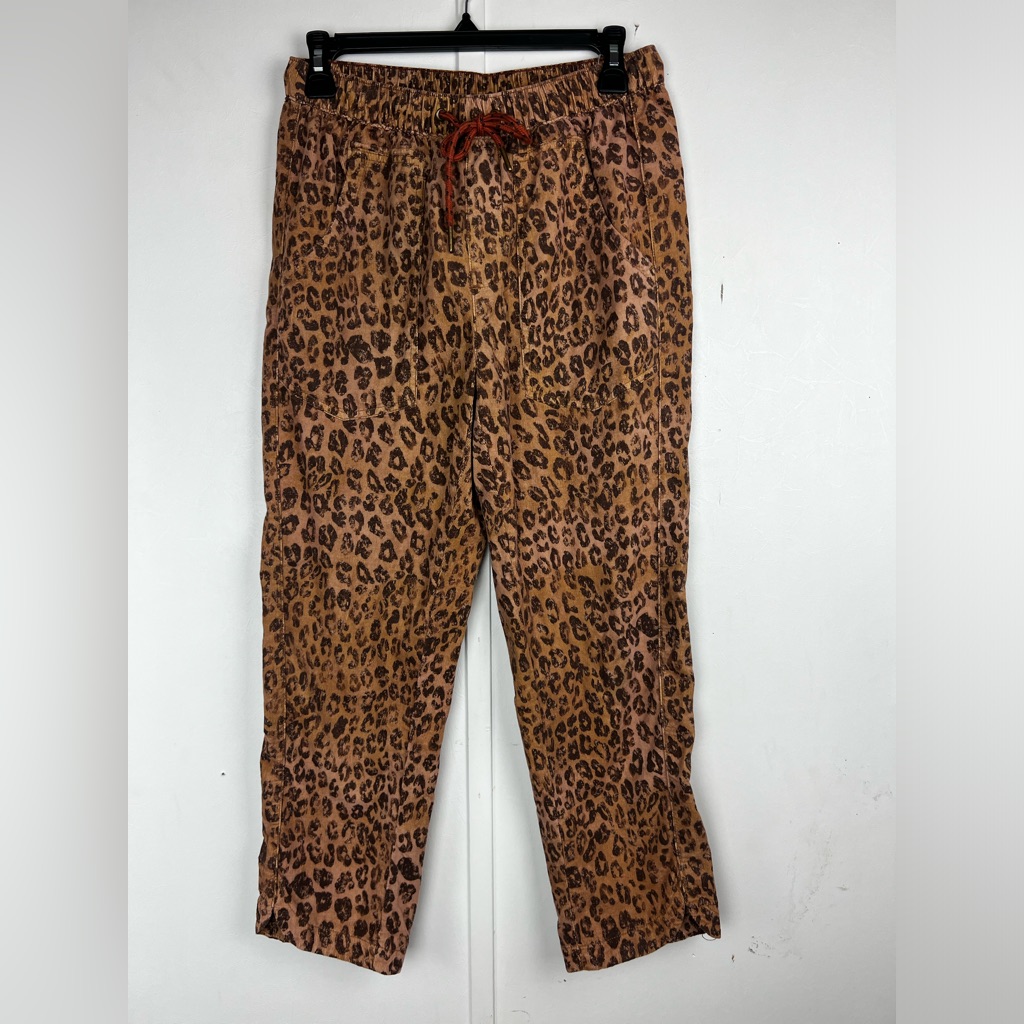 Anthropologie Pilcro The Cottage Corduroy Pants Leopard Print